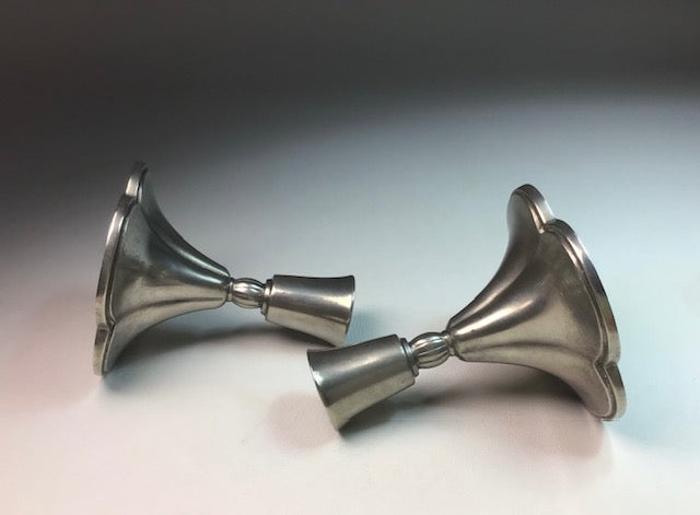 Just Andersen. Two Danish Candlestick Set (1930s)