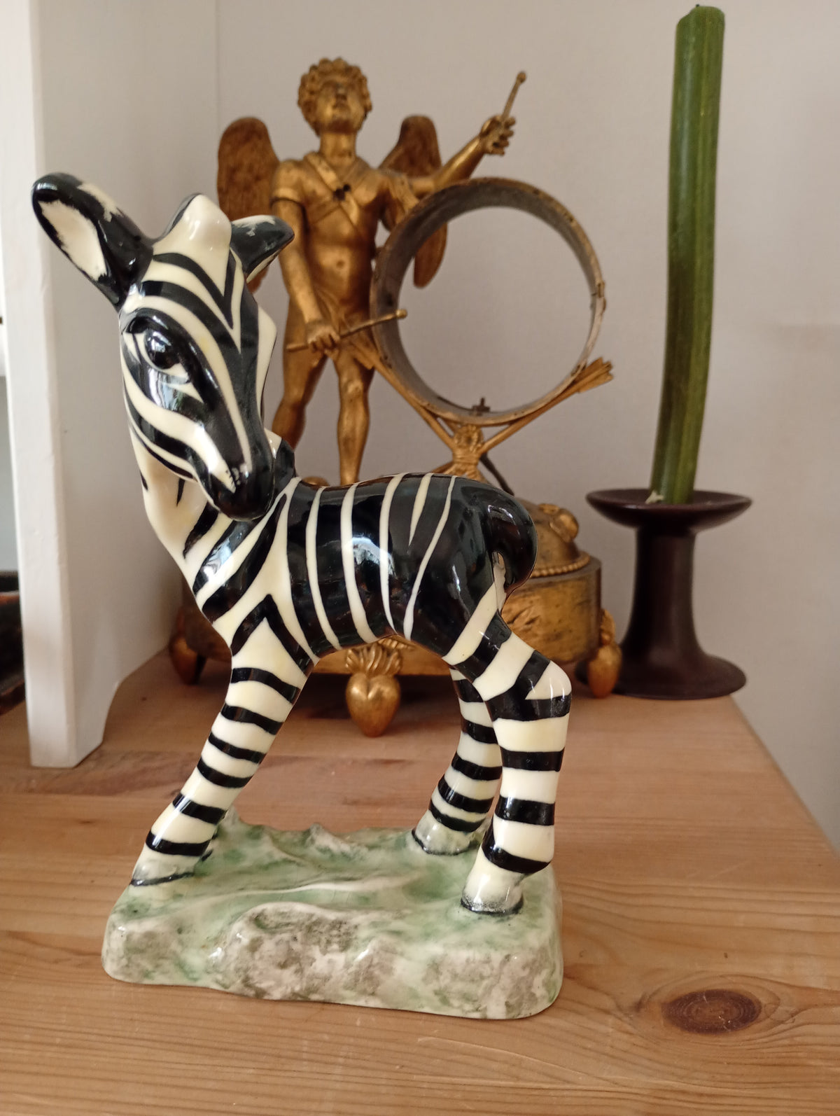 Art Deco Ceramics Goldscheider. Goldscheider's Vintage Zebra (1940s)