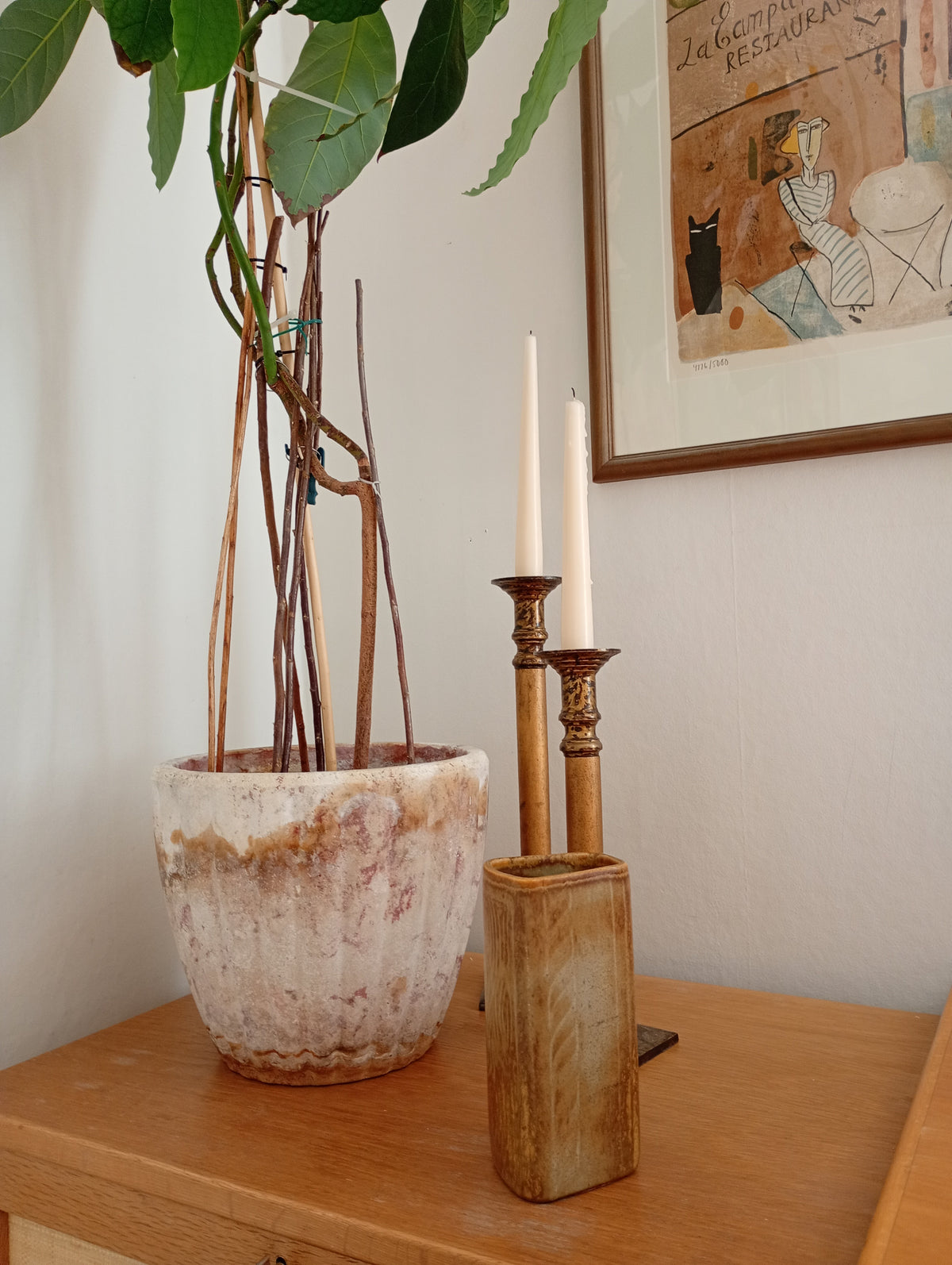 Brown Ceramic Vase by Gunnar Nylund of Rörstrand (Sweden)