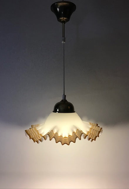 Murano Cream Handkerchief Pendant Light - Mid Century De Majo (Italy, 1970s)
