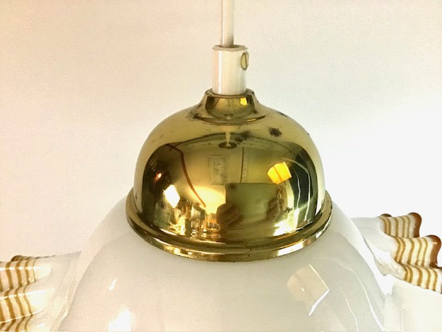 Murano Cream Handkerchief Pendant Light - Mid Century De Majo (Italy, 1970s)