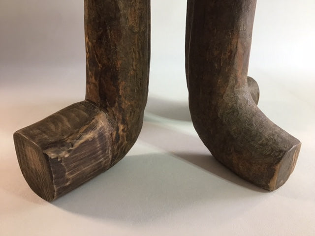 Wooden legs on a white background