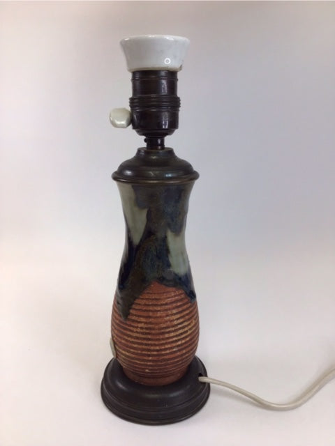 Decorative lamp with a unique design on a white background