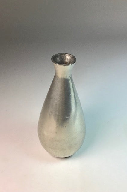 Silver vase on a gradient background